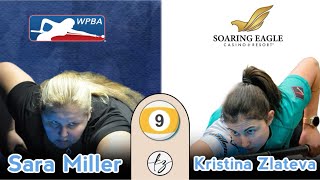 WPBA Soaring Eagle 9ball Kristina Zlateva vs Sara Miller [upl. by Eanej788]