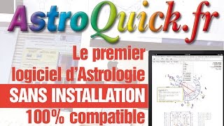 AstroQuick 7 Logiciel dastrologie sans installation [upl. by Sihtnyc]