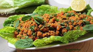 Bulgursalat VEGANEn lezzetli kisir nasil yapilir [upl. by Kunz]