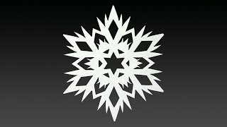 Paper Snowflake Tutorial  How To Make A Snowflake In 5 Minutes [upl. by Lenci]