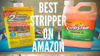 BEST Paint Stripper on AMAZON  2 Minute Remover vs CitriStrip [upl. by Tamah]