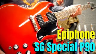 Epiphone SG Special P90 Sparkling Burgundy Review  Epiphone Inspired by Gibson [upl. by Savior346]