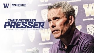 Chris Petersen Weekly Press Conference Rutgers [upl. by Anitteb]