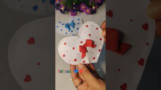 DIY Cute Gift idea❤️ gift wraping out of paper  easy art and craft gift giftideas youtubeshorts [upl. by Aytnahs453]