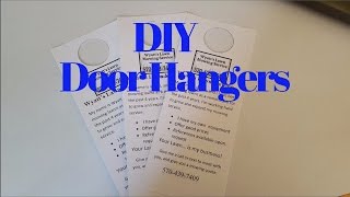 How to make Door Hangers [upl. by Chancellor70]