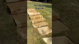 We LOVE using flagstones for walkways in any yard or landscape outdoors lawn [upl. by Teador]