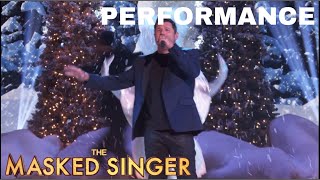 Nick Lachey sings “It’s The Most Wonderful Time of the Year”  The Masked Singer  Season 12 [upl. by Aznola]