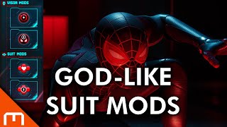 SpiderMan Miles Morales  GODLIKE Suit Mods [upl. by Gnek]