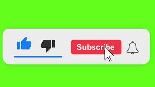 Youtube Like Share Subscribe animated button In green screen [upl. by Hieronymus]