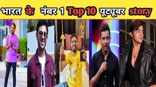 Worlds Most Popular Youtuber Top 10  Top 10 Most Popular Youtubers In India [upl. by Negaem]