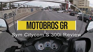 Sym Citycom S 300i Review [upl. by Gradeigh]