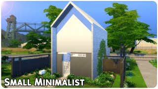 Small Minimalist House  The Sims 4 Speed Build [upl. by Nahrut]