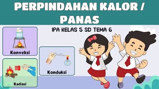 Perpindahan Kalor atau Panas  IPA Kelas 5 Tema 6  Semester 2 [upl. by Dyraj669]