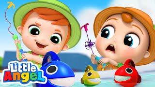 10 Little Fishies Song  More Kids Songs amp Nursery Rhymes  Little Angel [upl. by Xxam412]