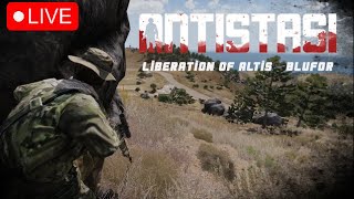 Huge 247 Wars in Arma 3  Antistasi Plus Live [upl. by Annaxor]