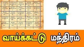 வாய்க்கட்டு மந்திரம்  MANTHRIGAM [upl. by Iaria276]