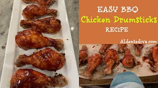 Easy BBQ Chicken Drumsticks Recipe  Baked BBQ Chicken Legs [upl. by Lathrop]