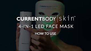 CurrentBody Skin 4In1 LED Face Mask  How To Use [upl. by Amelita491]