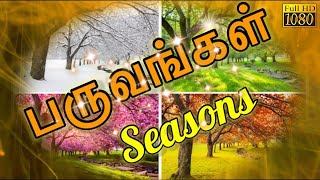 Learn Four Seasons in Tamil  பருவங்கள்  Why seasons change  Seasons on earth பருவகாலங்கள் [upl. by Nillek]