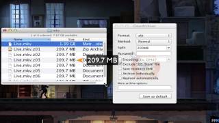 Create a Split ZIP file Free on Mac [upl. by Hanoy]