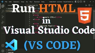 How to Run HTML in Visual Studio Code on Windows 1011 2024  Run HTML in VS Code [upl. by Bryce]