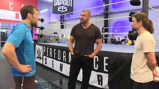 Daniel Bryan meets the Cruiserweight Classic competitors June 22 2016 [upl. by Neisa]