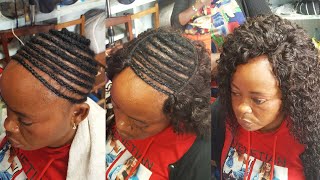 Full Sew In No Leave Out No Closure  Quick Weave Sew In Tutorial  detailed [upl. by Fante600]