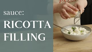 How to make ricotta cheese ravioli filling [upl. by Jeritah]