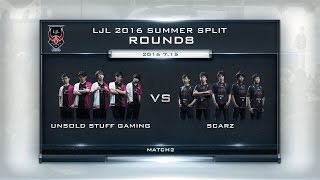 LJL 2016 Summer Split Round8 Match2 Game2 USG vs SZ [upl. by Giverin]