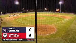 BASEBALL Cedartown Bulldogs vs Heritage Generals Game 2 [upl. by Albric847]