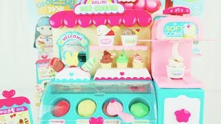 ICE CREAM SHOP  MAKE YOUR OWN ICE CREAM CONE ICE CREAM CUP AND STICK [upl. by Acilef]