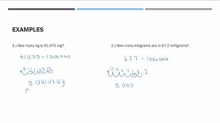 Metric Conversions Converting milligrams mg to kilograms kg [upl. by Hajile]