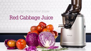 Red Cabbage Juice recipe  Kuvings Whole Slow Juicer B1700 [upl. by Sethrida845]