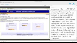 Updated Commission Registration System CORES II Webinar [upl. by Curhan826]