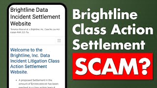 Brightline Class Action Settlement  Legit or Scam [upl. by Lian]