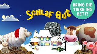 Schlaf Gut WINTER VERSION 🐑 Gute Nacht Geschichte zum Einschlafen mit Tieren auf dem Bauernhof [upl. by Thetos532]