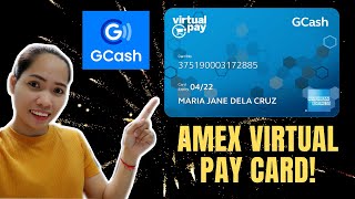 How To Create GCASH American Express Virtual Pay Tutorial 2021 [upl. by Melisent]