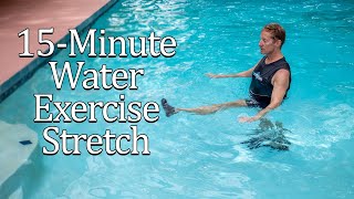 Water Exercise Stretch  FREE FullLength 19minute video  includes class notes [upl. by Ase]