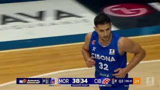 AdmiralBet ABA League 202425 highlights Round 7 MornarBarsko zlato – Cibona 4112024 [upl. by Iover]