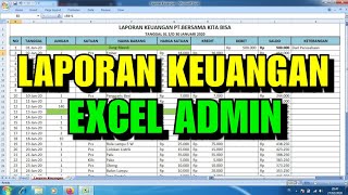 Cara membuat Laporan Keuangan di Excel dengan Cepat [upl. by Nongim]