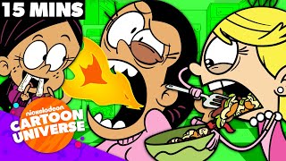 15 MINUTES at the Loud House Dinner Table 🍽️  Nicktoons [upl. by Josepha635]