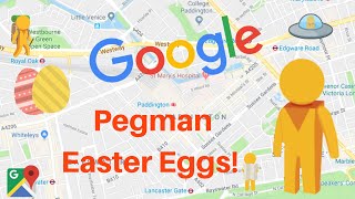 TOP 4 GOOGLE MAPS PEGMAN EASTER EGGS [upl. by Enomaj]