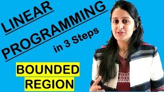 LINEAR PROGRAMMING FOR BOUNDED REGION PROBLEMS  CLASS XII 12th MATH CBSEISC [upl. by Acceb999]