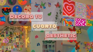 Decora tu habitación aesthetic ☆ Aesthetic DIY 🌈☀️🦋 [upl. by Laurita116]