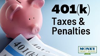 401K Cash Distributions Taxes Penalties amp Tax Strategies [upl. by Gibrian]