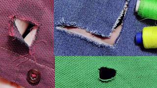 3 Perfect Magic Stitches That Allow You To Repair Holes In Clothes And Jeans Without Leaving A Trace [upl. by Ennaisoj]