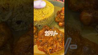 Magani Restaurant 199 Combo Bhagara With Four nonveg Curry’s magani unlimitedfood food [upl. by Eyanaj]