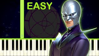 HAWK MOTH SONG  Miraculous Ladybug  EASY Piano Tutorial [upl. by Gavrilla15]