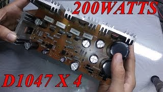 D1047 HI Power Amplifier  200Watts [upl. by Attenrev]