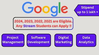 Google 2025 Apprenticeship  APPLY NOW  Upto 1 Lac Salary  Benefits  Complete Guide [upl. by Siuluj729]